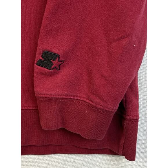 Vintage Starter Indiana Hoosiers Sweatshit Men Large Burgundy Embroidered Y2K - Picture 3 of 9